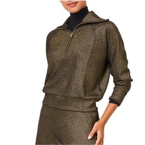 NWT SPANX Air Essentials Metallic Shimmer Top size XSmall